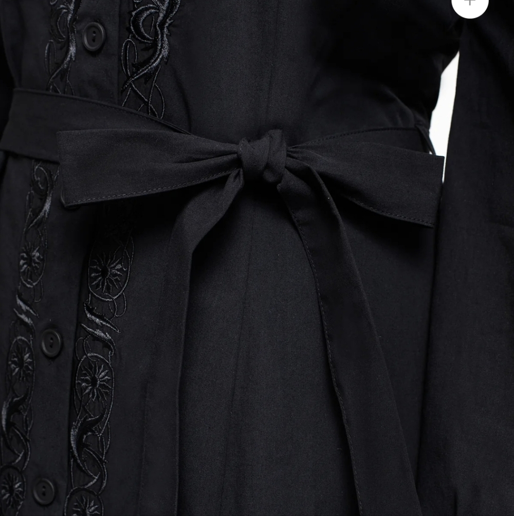 Disturbia - Letavia Embroidered Mini Shirt Dress - 6 - Picture 4 of 7
